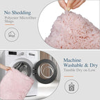 Walensee Large Bathroom Rug (24 x 60, Dusty Pink) Extra Soft and Absorbent Shaggy Bath Mat Machine Washable Microfiber Non Slip Luxury Floor Mat