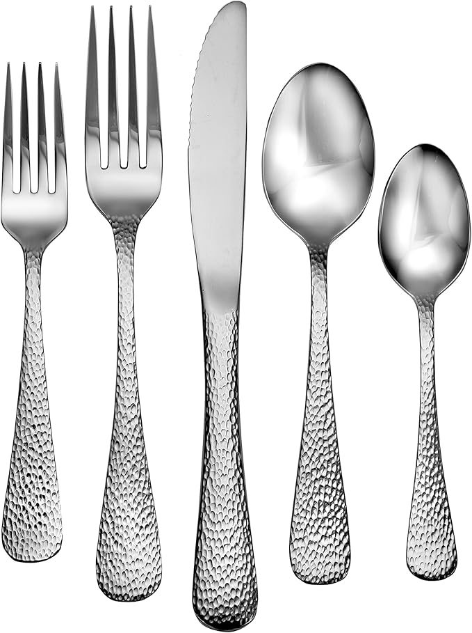 Liberty Tabletop Providence 45 Piece Flatware Set Service for 8 Silverware Made in USA