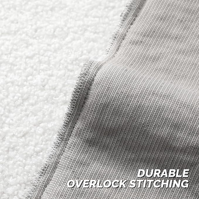 FUTEI Dark Grey Throw Pillow Covers 18x18 Inch Set of 2,Furry Faux Fur Teddy Boucle Textured Cushion Covers,Soft Fluffy Decorative Pillow Case,Home Decor for Couch Bed Living Room Office Car