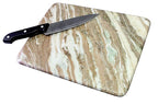 Marble Chopping Board Cutting Board Cheese Board Cheese Platter Kitchen Appliance Wine Serve-ware Birthday Anniversary Corporate Gift (9" x 12" - Beige)