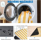 Outdoor Picnic Blankets Waterproof Large, Sandproof Backing Portable for Family, Friends, Kids, Picnic Mat Machine Washable for Camping Party, Grass, Beach Park, Playground(Butter Yellow)