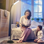 Floor Lamps, RGB Color Changing Dimmer Bright LED Floor Lamp with Stepless Adjustable 3000K-6000K, Smart Remote Control Modern Standing Floor Lamp for Bedroom, Reading, Gaming Room