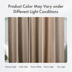 AmazerBath Taupe Shower Curtain Waffle Textured, Fabric Shower Curtain Tan Thick Heavy Duty 240GSM Hotel Quality Bathroom Shower Curtains, 72 x 72 Inches