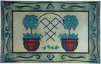 CHICHIC Door Mat, Welcome Mat 18x 30 Inch Front Door Mat Outdoors for Home Entrance Outdoors Mat for Outside Entry Way Doormat Entry Rugs, Heavy Duty Non Slip Rubber Back Low Profile, Pot Plant