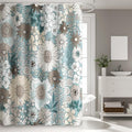 Floral Shower Curtain Rustic Various Floral Plant Curtain for Bathroom Tropical Botanical Farmhouse Waterproof Decor Shower Curtain with Hooks 36x72Inch