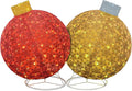 Lamerge Christmas Lanterns Decorations for Home, Indoor Outdoor Holiday Lanter, Warm Lit Farmhouse Lantern for Porch, Yard, Mantle, Party,30.5inch（Red+Gold）