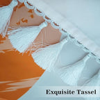 Boho Mid Century Leaf Shower Curtain Set,Arch Sun Design,Minimalistic Leaves Pattern,Waterproof and Luxurious Fabric-12 Hooks(Green-72" x 78")