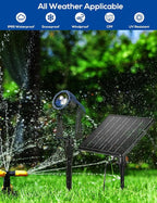 ZYAN Solar Landscape Spotlights Outdoor Waterproof IP65, Solar Powered Garden Yard LED Spot Lights for Outside Plant, Tree, Pathway, Auto On/Off Wall Lights for Walkway, Patio, Lawn-8 Pack