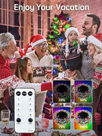213FT Christmas Lights Multicolor, 600 LED String Lights Outdoor with Remote Control, 8 Modes Fairy Light Plug in Outside Waterproof for Patio Bedroom Holiday Party Christmas Tree Wedding Garden