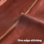 FUTEI Rust Chenille Decorative Throw Pillow Covers 26x26 Inch Set of 2,Soft Embossed Striped Textured Euro Pillow Shams,Modern Home Decor for Couch Bed Living Room