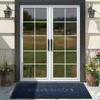 Yimobra Large Welcome Mat 60x36, Waterproof Non-Slip Outdoor Mats for Front Door Outside Entrance, Low-Profile Entryway Mat Indoor for Garage Patio, Blue