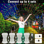 Christmas Lights Indoor, 132FT 400 LED Outdoor String Lights with 8 Modes Waterproof, Plug in Fairy Twinkle Lights Clear Wire for House Bedroom Patio Window Garden Wedding Decorations