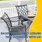 AAAAAcessories Outdoor Seat Cushions for Chairs, Waterproof, Fade-Resistant Patio Furniture Replacement Cushions, 20" x 18" x 3", Set of 2, Dark Gray