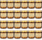 24-Pack Scented Candle Gift Box - 12 scents to Choose from (Rose/Lavender/Lemon/Vanilla), Natural Soy Wax - Birthday, Halloween and Christmas