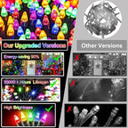 1500 LED 470FT Christmas String Lights Outdoor, 12 Modes and Timer Memory Dimmable, Plug in Waterproof Dark Green Wire Twinkle Fairy Light for for Xmas Yard Tree Wedding Party Decor (Multicolor)