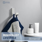 Angle Simple Towel Hook for Bathroom, SUS 304 Stainless Steel Shower Robe Coat Hook for Wall, Brushed Nickel