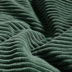 Fancy Homi Set of 2 Dark Green Decorative Throw Pillow Covers 20x20 Inch for Living Room Couch Bed, Boho Farmhouse Forest Green Home Decor, Soft Corss Corduroy Patchwork Textured Cushion Case