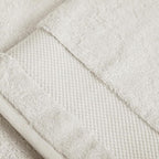 BIOWEAVES 100% Organic Cotton 700 GSM Plush Bath Towels 30" x 58" GOTS Certified - Ivory, Pack of 2