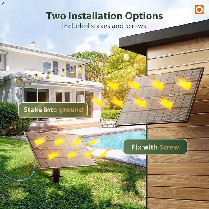 addlon 102FT(96+6) LED Solar String Lights Outdoor Waterproof, 48+4 Shatterproof Edison Bulbs, 3 Modes, Timeable, Dimmable, Outdoor Lights Solar Powered Patio Hanging Solar Lights for Outside Garden