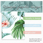 14 PCs Patio Cushion Covers for 7 PCs Outdoor Furniture Sectional Seating Sets Water Resistant Plus 2 Throw Pillows (Hawaii, 23.6(L)*23.6(W)*3.5(T) inches)