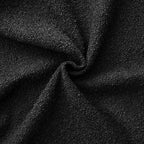 ANRODUO Pack of 2 Textured Boucle Throw Pillow Covers Soft Black Decorative Accent Solid Pillow Cases Cozy Modern Couch Cushion Case for Chair Sofa Bedroom Living Room Home Decor, 20 x 20 Inch