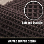 H.VERSAILTEX Upgraded Waffle Runner Rug Super Absorbent Bathroom Mats Non Slip Bath Rugs for Bathroom Floor Machine Washable Dry Fast Bathroom Rugs for Beside Tub, 24" x 72", Chocolate