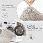 Walensee Large Bathroom Rug (24 x 60, Light Tan) Extra Soft and Absorbent Shaggy Bath Mat Machine Washable Microfiber Non Slip Luxury Floor Mat