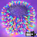 Christmas Lights Indoor Outdoor, 132ft 400 LED Christmas String Lights Indoor 8 Modes Clear Wire, Plug in Waterproof Twinkle Fairy Lights for Bedroom Tree Christmas Decorations, Multicolor
