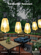 Upgraded LED Outdoor String Lights 210Ft Shatterproof Waterproof ST38 Vintage Edison Bulbs Patio Lights Energy Saving Hanging Outdoor for Christmas Porch Deck Garden Backyard Wedding Party
