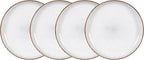 Stoneware Euro-Nordic 20pc Dinnerware Set, Shiny White With Speckled Effect