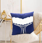 Decorative Throw Pillow Covers Set of 2 Whale Caudal Fin Pillow Covers 18x18 inch Super Soft Short Plush Square Throw Pillows,Farmhouse Outdoor Pillow Covers for Couch Sofa Bed Living Room