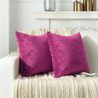 Jeneoo Fuschia Pink Decorative Throw Pillow Covers Soft Chenille Comfy Long Lumbar Couch Cushion Cases for Living Home Sofa Decor (Set of 1, 14 x 26 Inches)