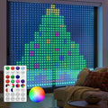 Brightown 540 RGBIC LED Smart Curtain Fairy Lights, 4.9x6.6ft Dynamic Color Changing Christmas String Lights with Remote, IP65 Waterproof Smart Wall Window Lights for Bedroom Living Room Garage