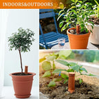 30 Oz Ollas Terracotta Watering Pots Large, Plant Watering Globes, Self-Watering Device, Terracotta Clay Watering Pot with Lid, Refill 2 Week Auto Irrigation System for Indoor & Outdoor Plant(2 Packs)