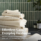 Brooklinen Super-Plush Turkish Cotton Bath Sheets Set of 2 Cotton, 820 GSM, Highly Absorbent, Machine Washable, Perfect for Home & Bathroom (40" x 65", Vanilla)