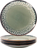 10.6-Inch Porcelain Plates Set, for Appetizer, Dinner Plates, Salad, Dessert, Snacks, Serving Plate Set of 4, Microwave and Dishwasher Safe, apply Home, Restaurant