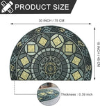 CHICHIC Entrance Door Mat Large 18 x 30 Inch Entry Way Doormat Front Door Rugs Outdoors Heavy Duty Welcome Mat Non Slip Rubber Back Low Profile for Garage, Patio, High Traffic Area, Grey Teal