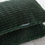 Fancy Homi Dark Green Long Body Lumbar Decorative Throw Pillow Covers 20x54 Inch for Bed Couch Bedroom Bench, Soft Corduroy Rectangle Solid Pillow Case 50x137 cm, Rustic Farmhouse Boho Room Decor