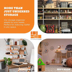 storageLAB Under Bed Storage Containers, Closet Organizers with Sturdy Handles for Clothes, Comforters, and Accessories, Use Under or at the End of the Bed - 2 Pack, Grey