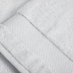 BIOWEAVES 100% Organic Cotton Bath Towel Set | 700 GSM Plush 7-Piece Premium Towel Set GOTS Certified, 2 Bath Towels, 2 Hand Towels & 2 Washcloths, 1 Bath Mat - White