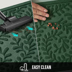 Front Door Mat, Absorbent Dirt Trapping Welcome Door Mat Indoor Outdoor, Non Slip Entry Mat, Indoor Outdoor Door Mats, Fade Resistant, Low Profile Doormat for Entryway, 36×24, Green
