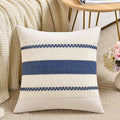 Fancy Homi Set of 1 Dusty Blue Vintage Decorative Throw Pillow Covers 22x22 Inch for Couch Bed Sofa Chair Bedroom, Rustic Retro Square Cushion Case, Modern Farmhouse Boho Living Room Decor Indoors