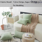 Home Brilliant 16x16 Spring Pillow Covers Set of 2 Small Throw Pillow Covers for Spring Living Room, 40 cm x 40 cm, 16 x 16 Inch, Sage Green