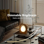 JESLED Rechargeable Cordless Table Lamp, Touch Control 3-Color Dimmable Bedside Lamp, Small Nightstand Lamp with Wooden Retro Design for Bedroom Ambient Lighting