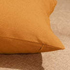 Boao 4 Pack Christmas Decorative Outdoor Waterproof Throw Pillow Covers Square Patio Balcony Garden Waterproof Cushion Case PU Coating Pillow Shell for Couch Bed Patio Sofa, 18 x 18 Inch(Light Orange)