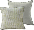Luxury Tweed & Chenille Throw Pillow Covers – Set of 2 (18" x 18") with Soft and Luxurious Textures Decorative Throw Pillows for Couch, Bed, and Home Decor (Green)