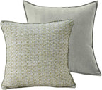 Luxury Tweed & Chenille Throw Pillow Covers – Set of 2 (18" x 18") with Soft and Luxurious Textures Decorative Throw Pillows for Couch, Bed, and Home Decor (Green)