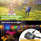 Solar String Lights Outdoor Waterproof - Upgrade 59Ft Pear-Style Multi Color Large Globe String Lights Solar Powered with Remote, Color Changing Solar Patio Lights for Outside Camping Tent Decor