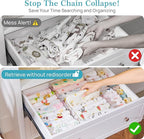 Vtopmart 18 Pack Drawer Dividers for Clothes, 4" High 10.2"-16.5" Adjustable Expandable Dresser Drawer Organizer, Clear Plastic Separators for Dresser, Baby Clothing, Underwear, Cosmetic, Toiletries