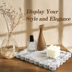 Genuine Scalloped Marble Tray, Real Natural Marble Stone Tray, Luxury Decorative Trays for Bathroom, Dresser, Vanity, Kitchen, Home Decor, 10.6" x 8", Calacatta Gray